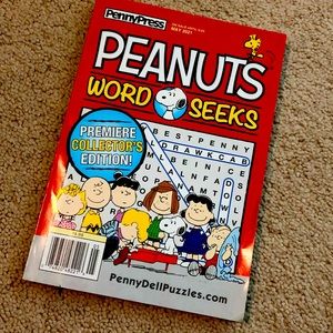 🦋FREE w/ 2+ purchase- New Peanuts Word seek book